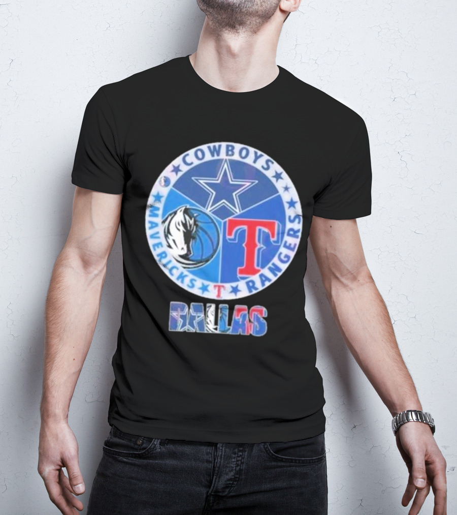 Dallas Cowboys Mavericks Rangers T-Shirt