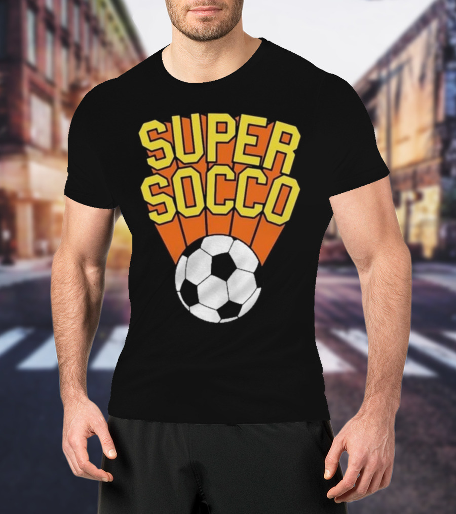 Super Socco Soccer Ball Burst T-Shirt
