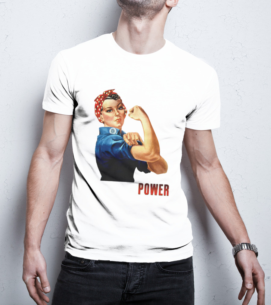 Rosie The Riveter Woman Power T-Shirt