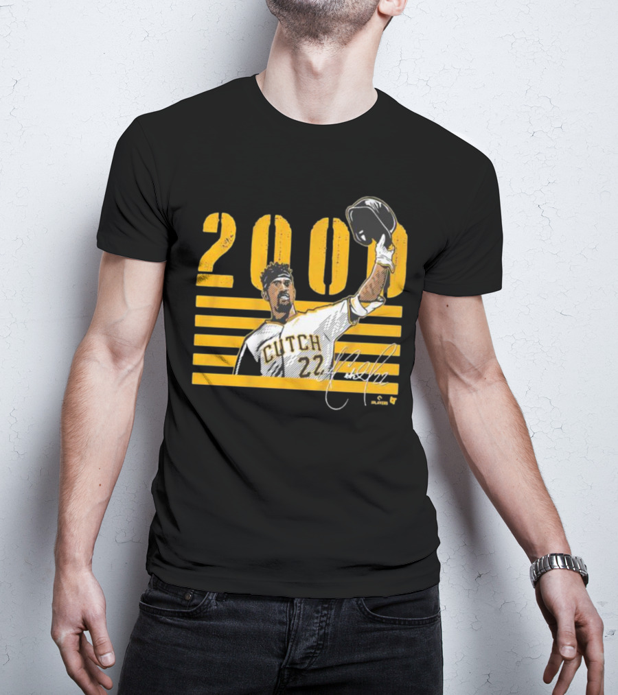 Pittsburgh Cutch 22 2000 Hits Celebration MLB Player T-Shirt