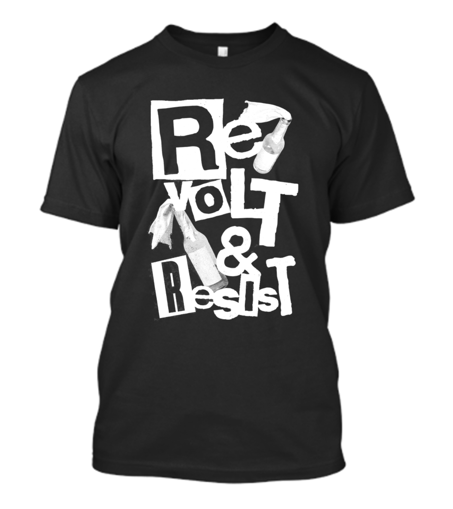 Revolt And Resist Bottles And Cloth T-Shirt
