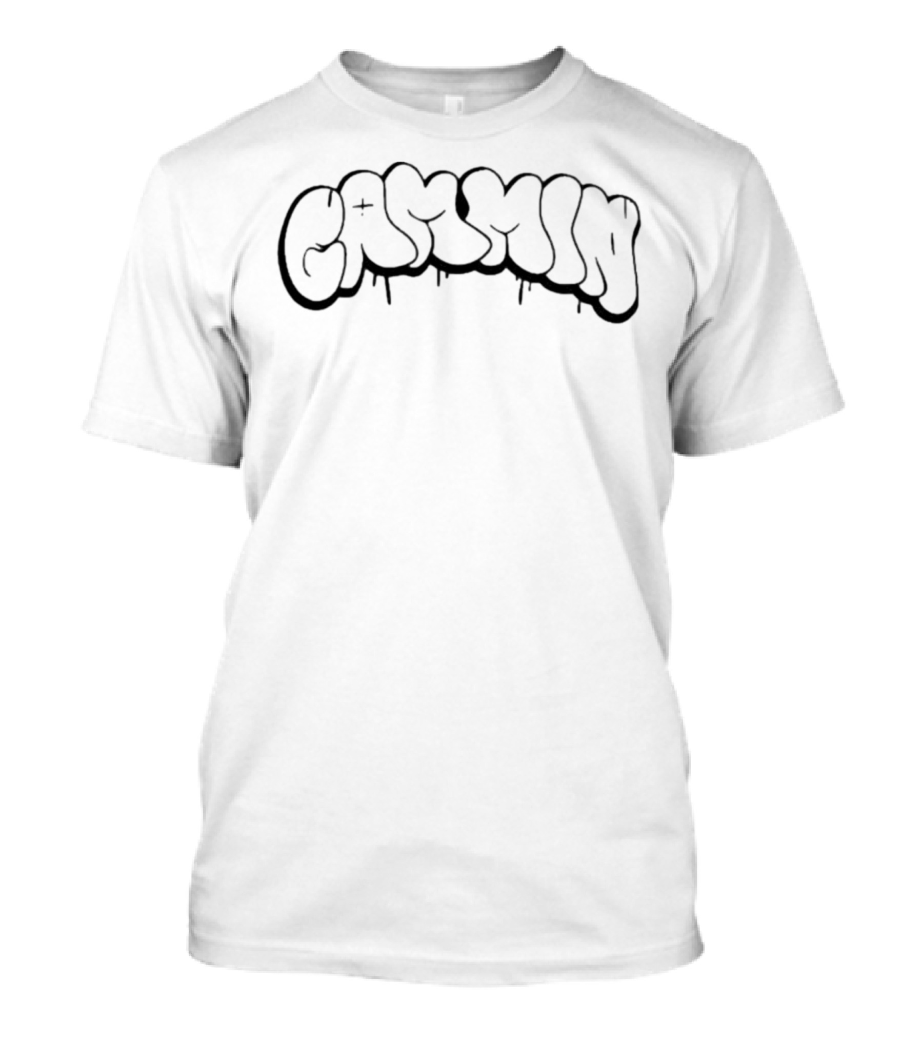Gammin Graffiti Style Dark Drip Effect T-Shirt