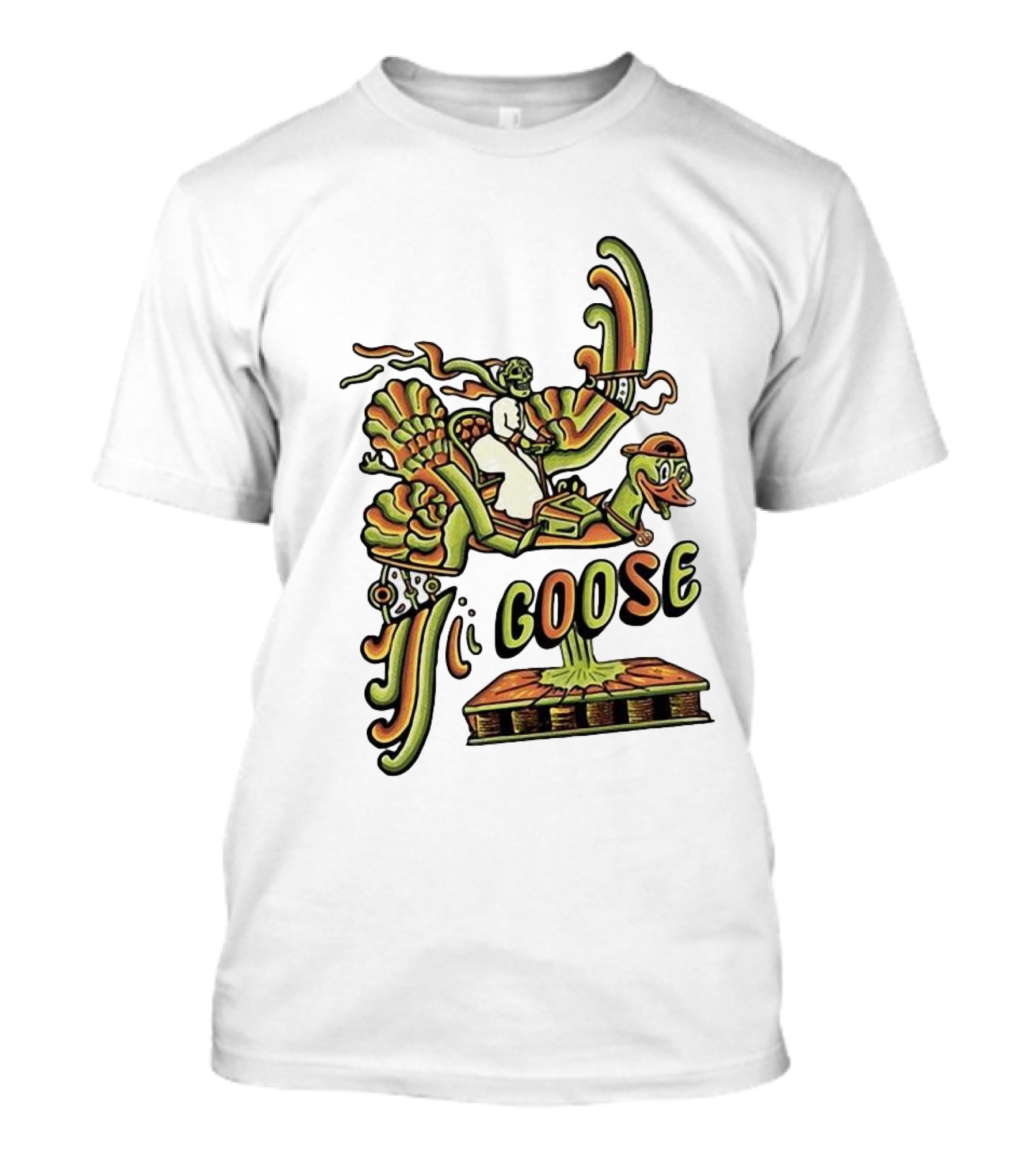 Goose Summer Bird Ride Adventure T-Shirt