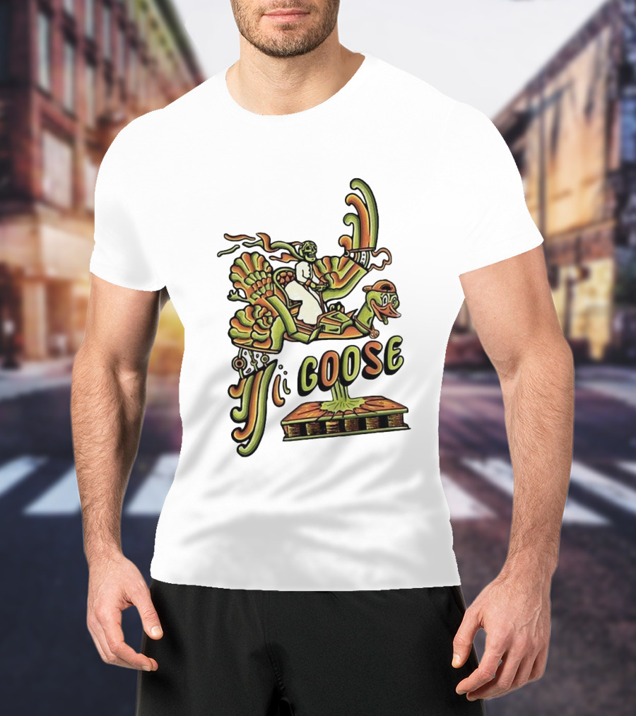 Goose Summer Bird Ride Adventure T-Shirt