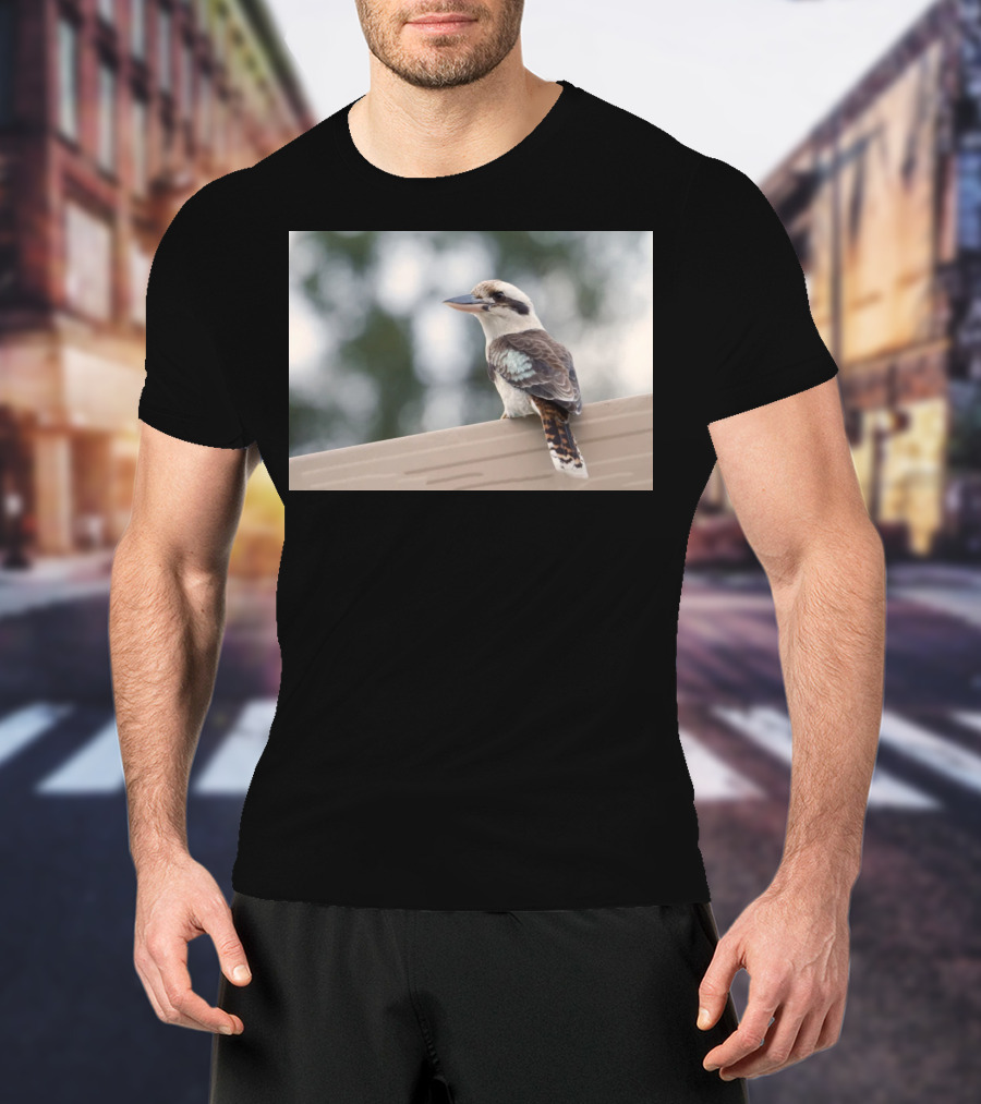Australian Kookaburra Bird Perched Outdoors T-Shirt