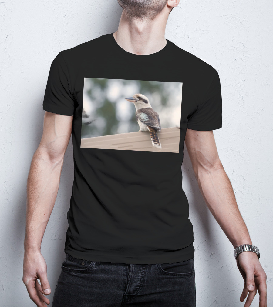 Australian Kookaburra Bird Perched Outdoors T-Shirt