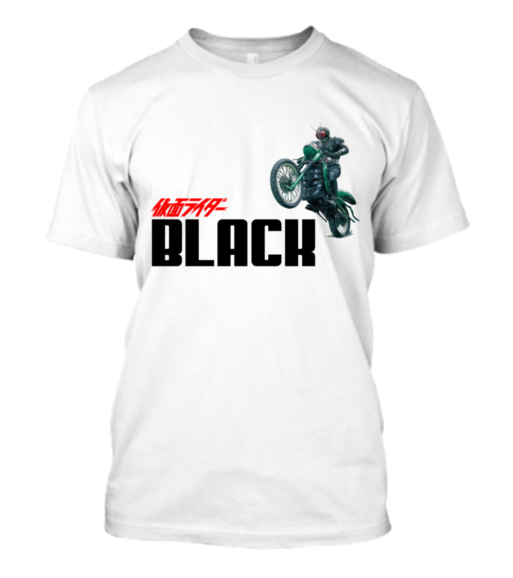 Kamen Rider Black Motorcycle Action Scene T-Shirt