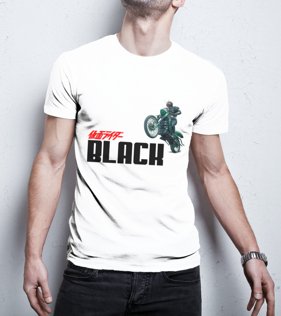 Kamen Rider Black Motorcycle Action Scene T-Shirt