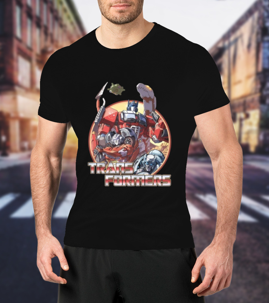 Transformers Autobots Optimus Prime And Dinobots T-Shirt