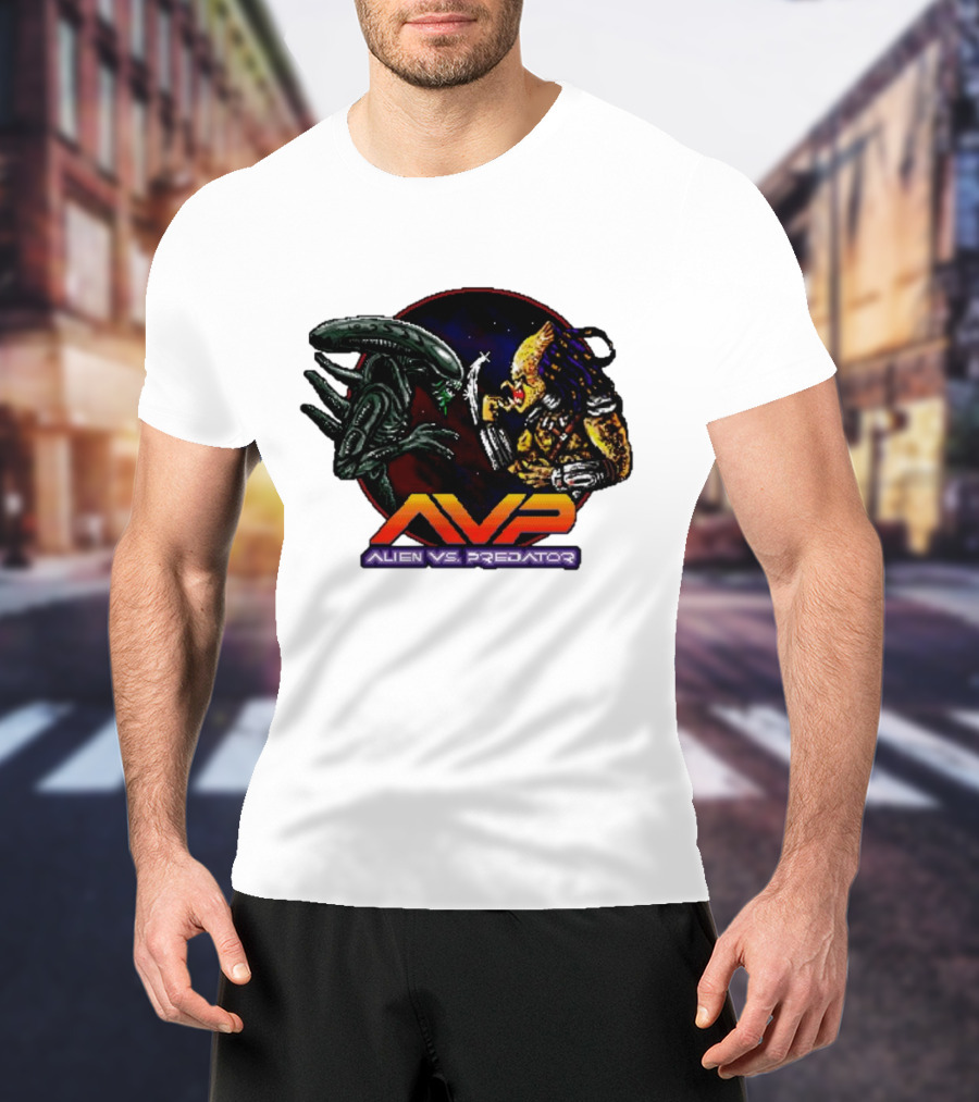 AVP Alien Vs. Predator Video Game Showdown T-Shirt