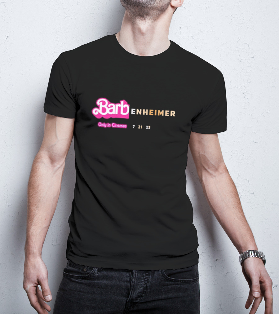 Barbenheimer Barbie Movie Oppenheimer Only In Cinemas 7 21 23 T-Shirt
