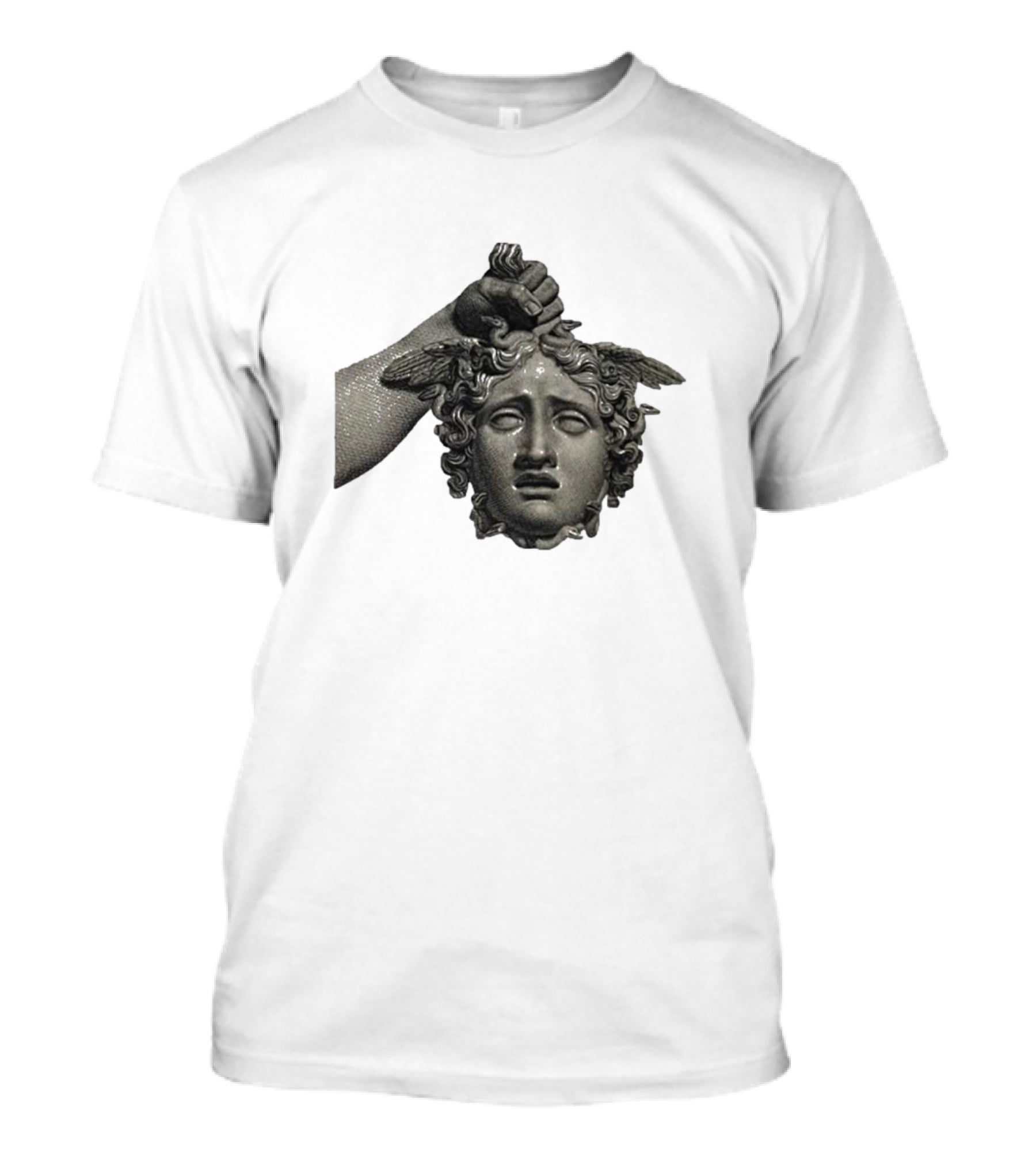 Pekebudha Gorgona Classical Medusa Head T-Shirt