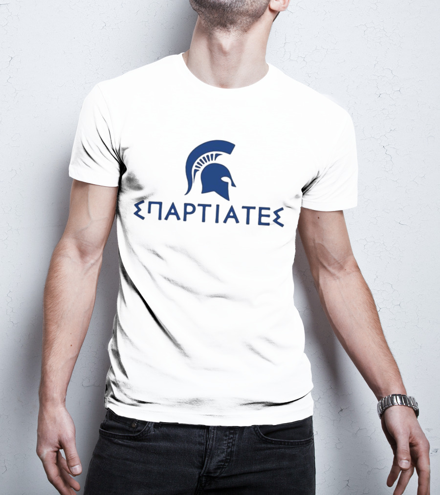 Christinate28 Σπαρτιατεσ Spartan Helmet T-Shirt