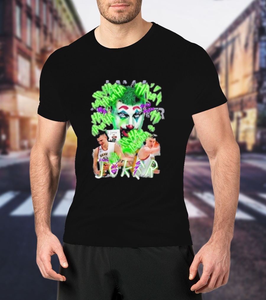 Nikola Jokic Joker NBA Denver Basketball Clown T-Shirt