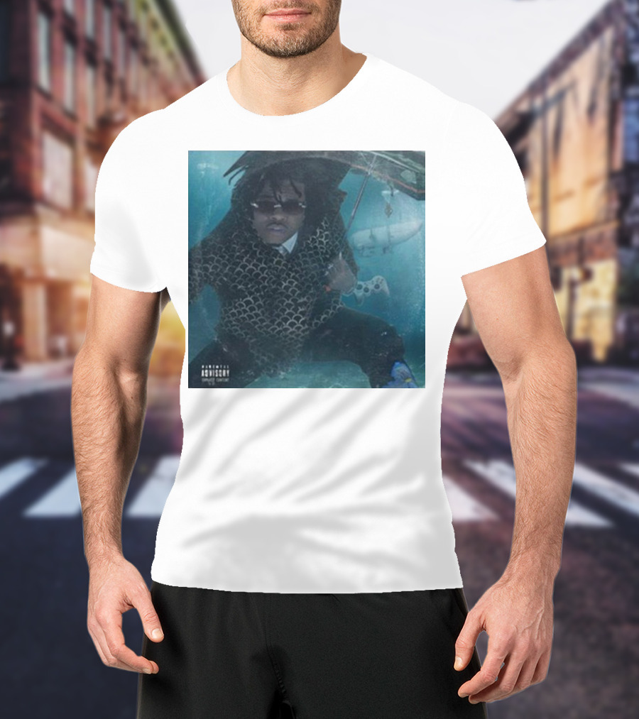Parental Advisory Gunna Oceangate Album Cover Submarine Underwater T-Shirt