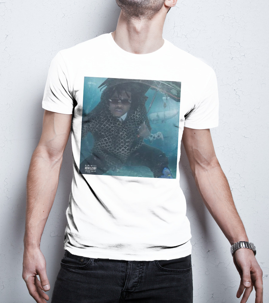 Parental Advisory Gunna Oceangate Album Cover Submarine Underwater T-Shirt