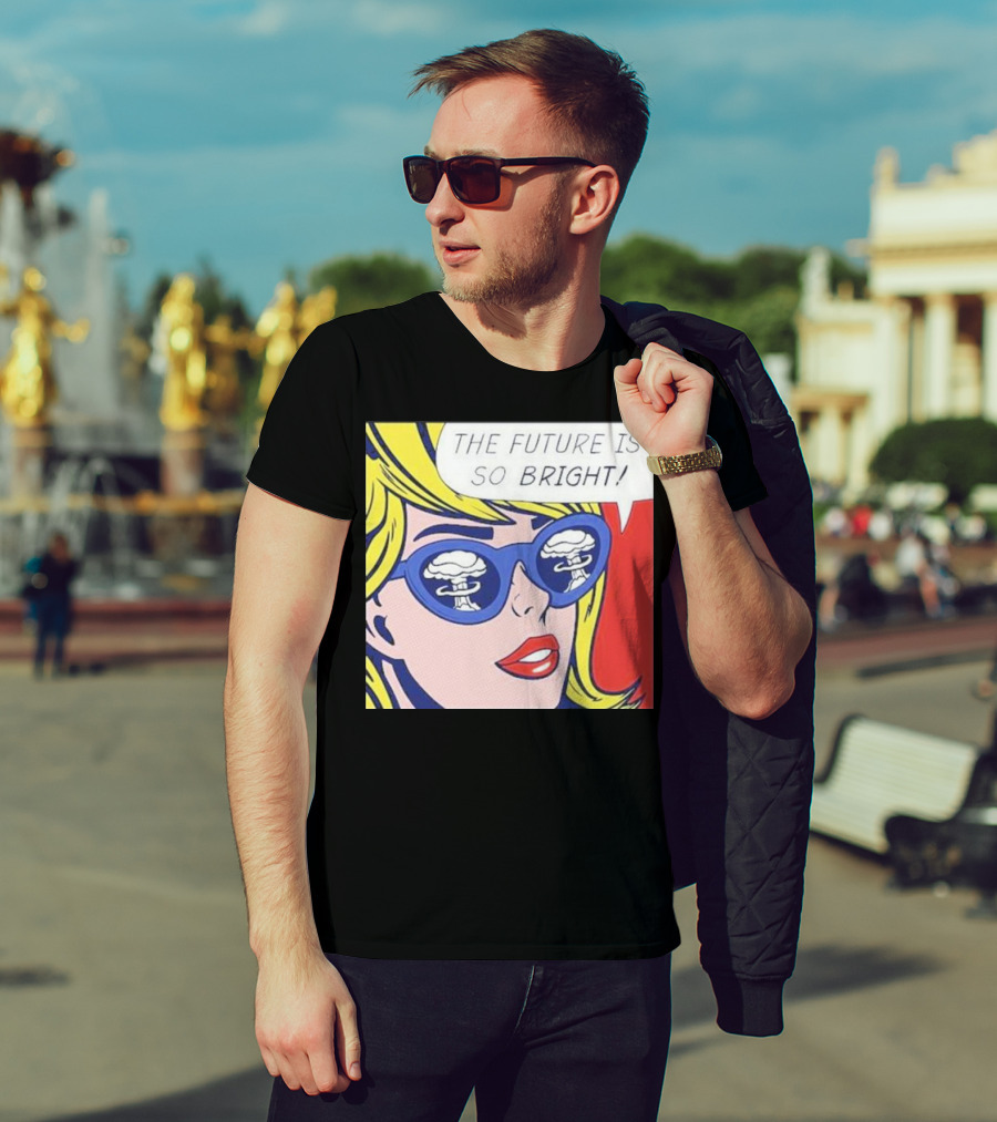 The Future Is So Bright Pop Art Comic Explosion Glasses T-Shirt