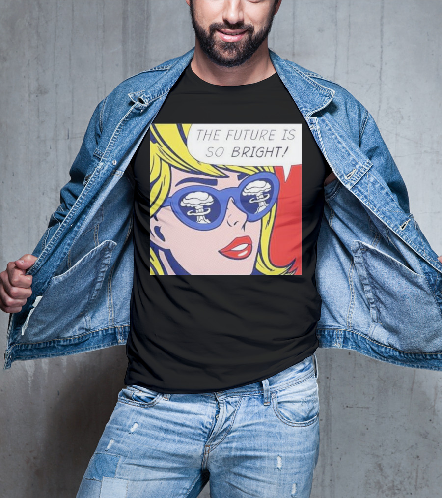 The Future Is So Bright Pop Art Comic Explosion Glasses T-Shirt