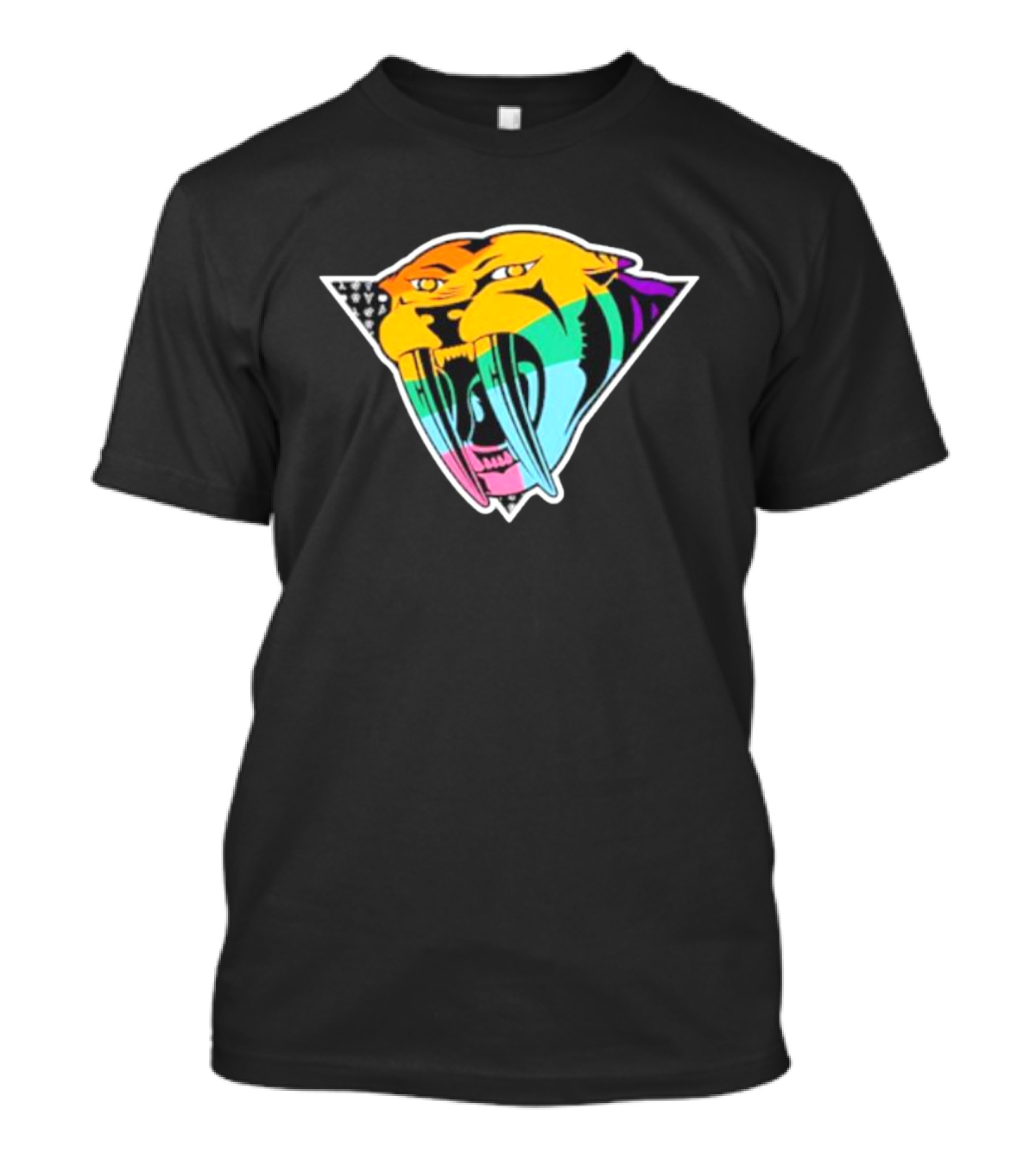 Landon Matney Nashville Predators Pride Rainbow Tiger T-Shirt