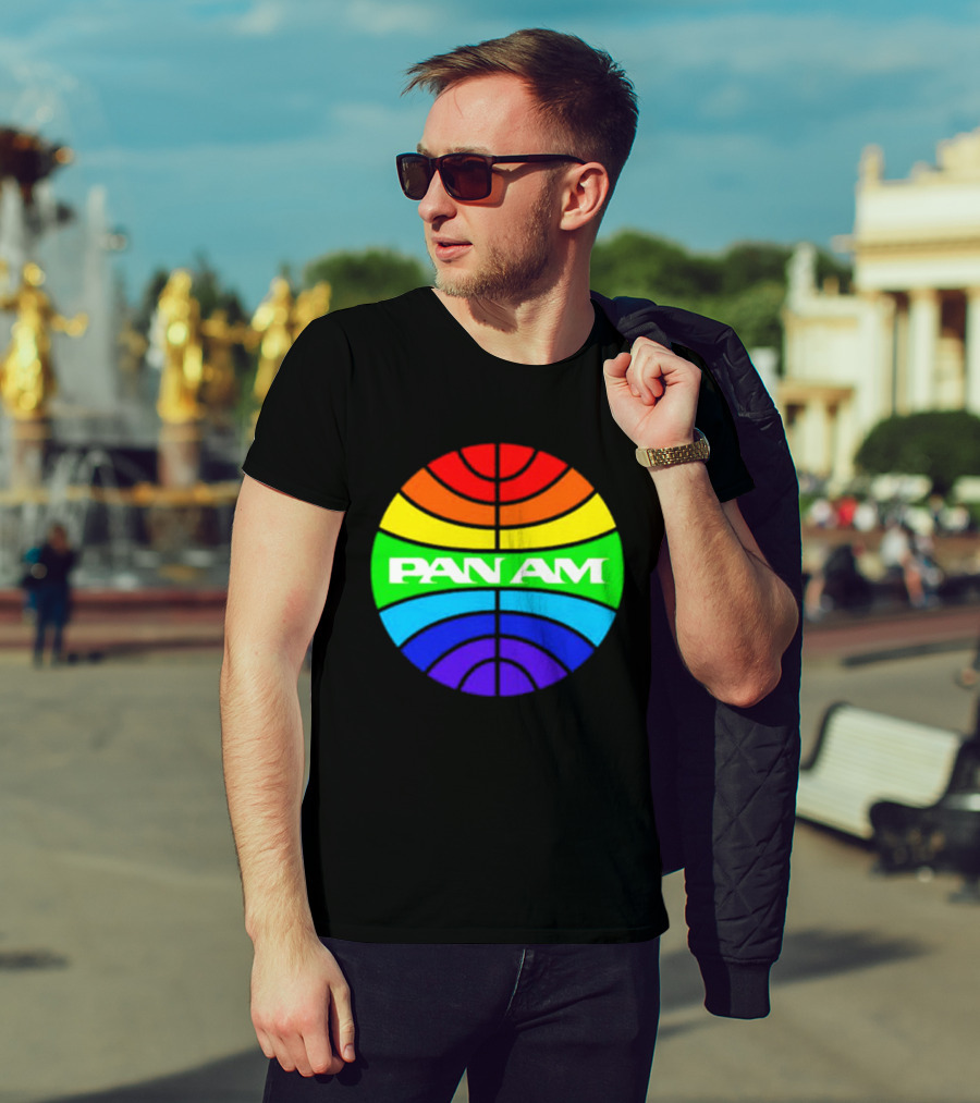 Pan Am Rainbow Circular Emblem T-Shirt