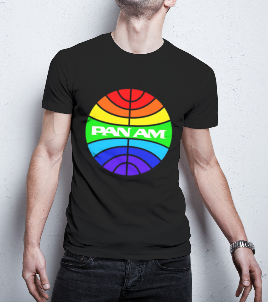Pan Am Rainbow Circular Emblem T-Shirt