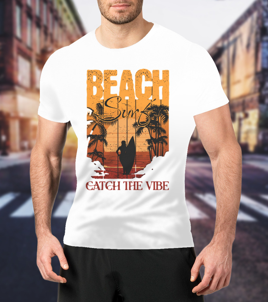 Beach Surf Catch The Vibe T-Shirt