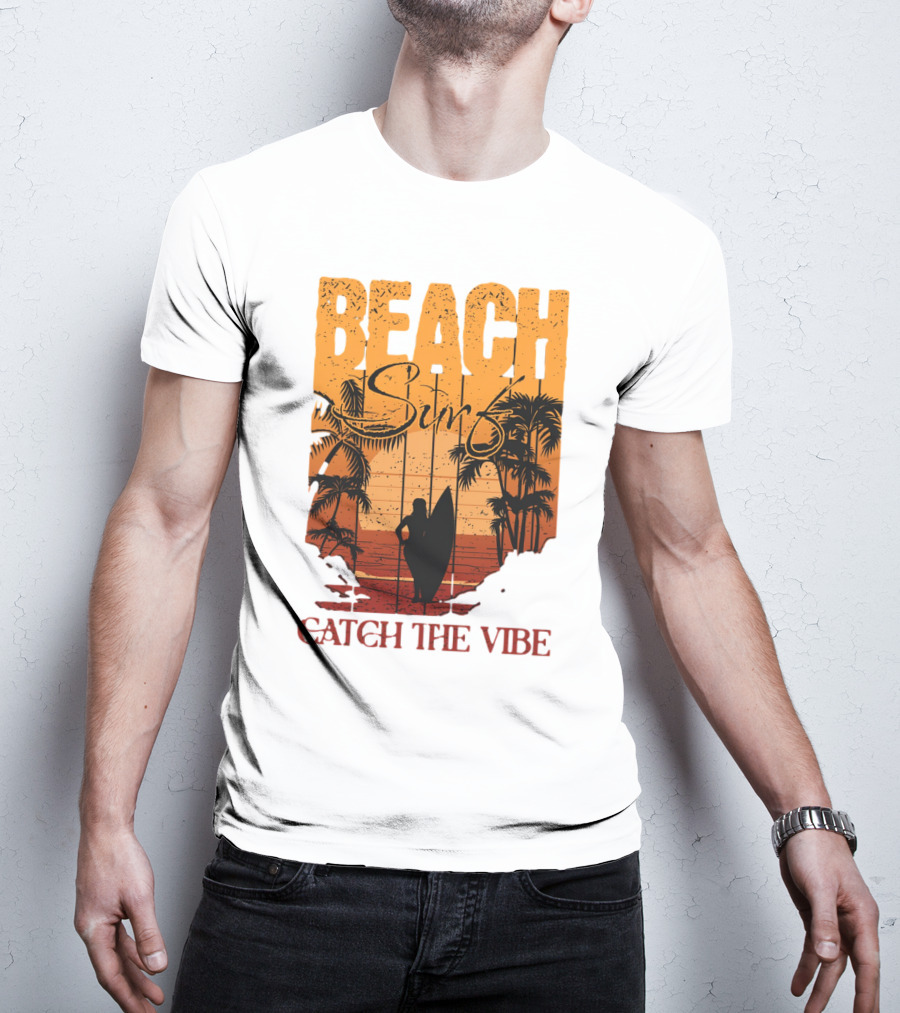 Beach Surf Catch The Vibe T-Shirt