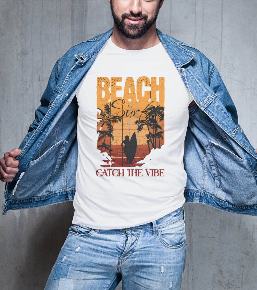 Beach Surf Catch The Vibe T-Shirt