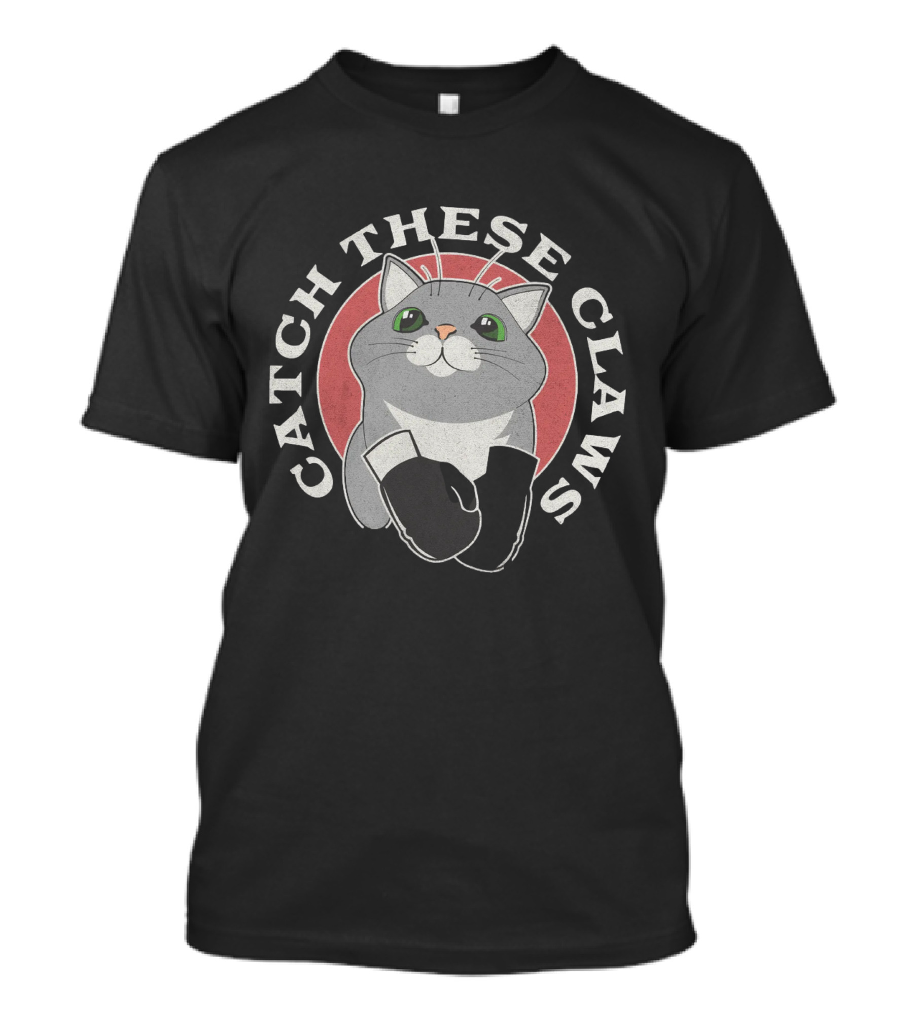 Catch These Claws Boxing Cat T-Shirt