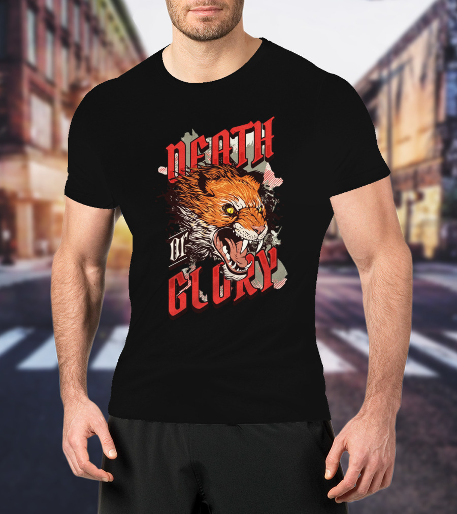 Death Or Glory Fierce Animal Roaring Beast Iconic T-Shirt