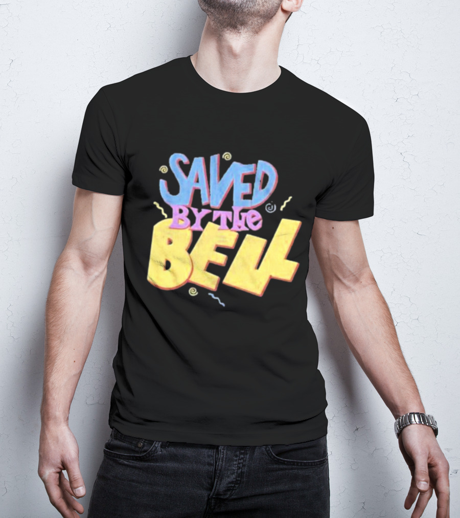Saved By The Bell 90s Retro Faded Squiggles T-Shirt