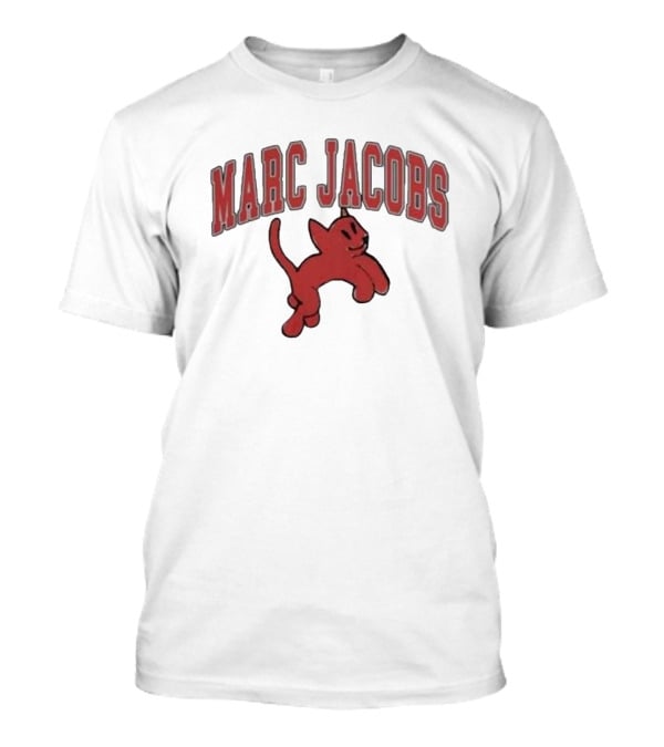 MARC JACOBS Red Cartoon Cat Heaven Collection T-Shirt