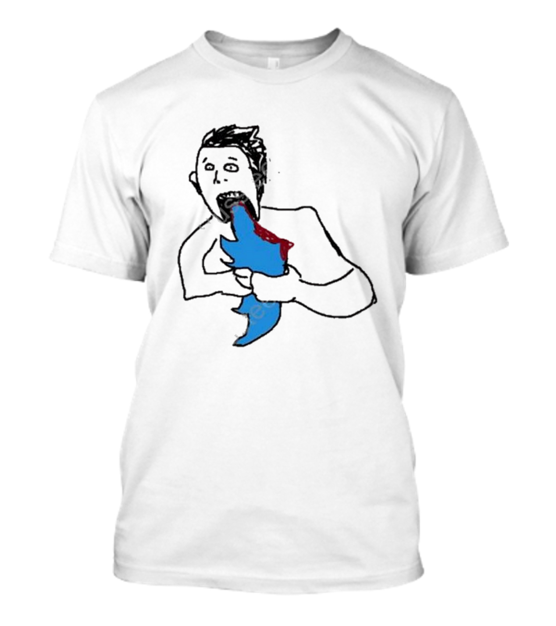 Elon Chewing The Twitter T-Shirt