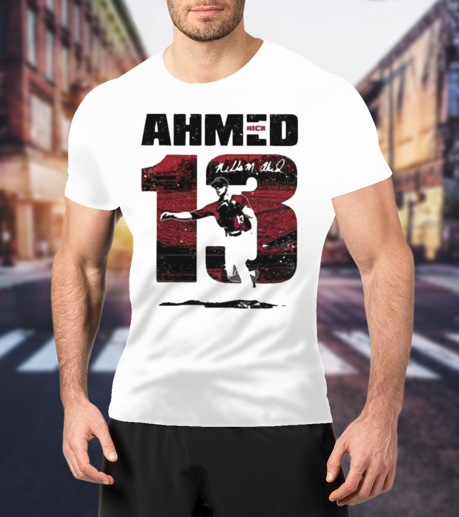 Nick Ahmed 13 Arizona Diamondbacks Baseball Player T-Shirt