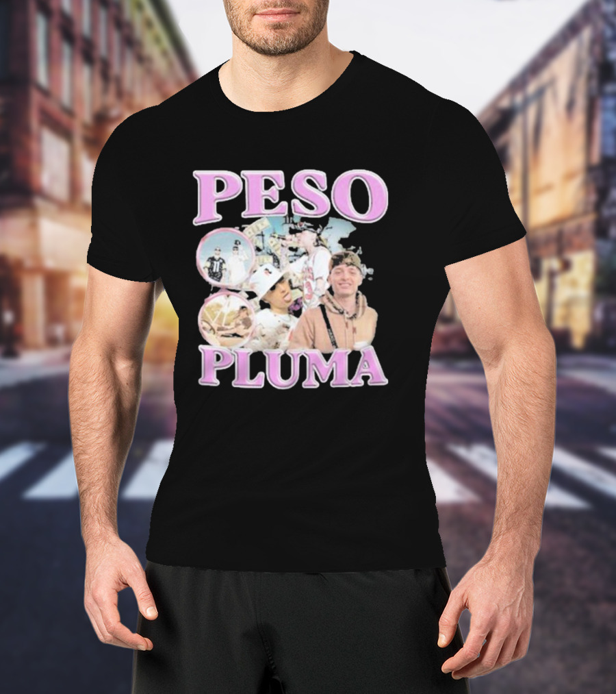Peso Pluma Pink Collage T-Shirt