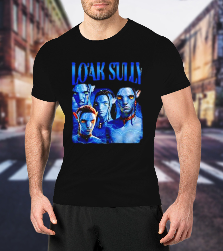 Lo'ak Sully Avatar Characters Blue Na'vi T-Shirt