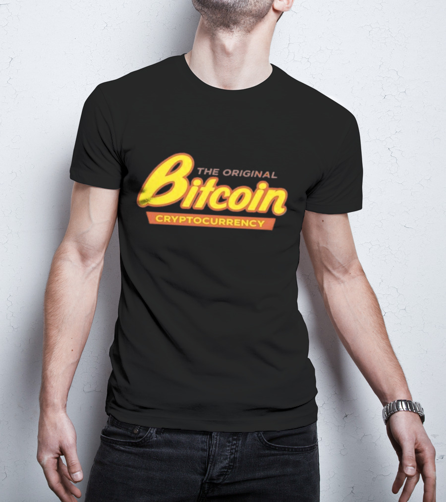 The Original Bitcoin Cryptocurrency Bow Tie T-Shirt
