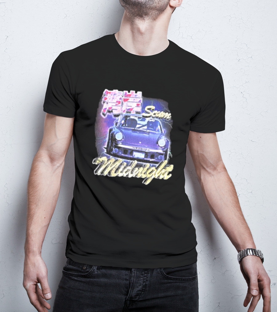 Midnight Scum Neon Car Aesthetic T-Shirt