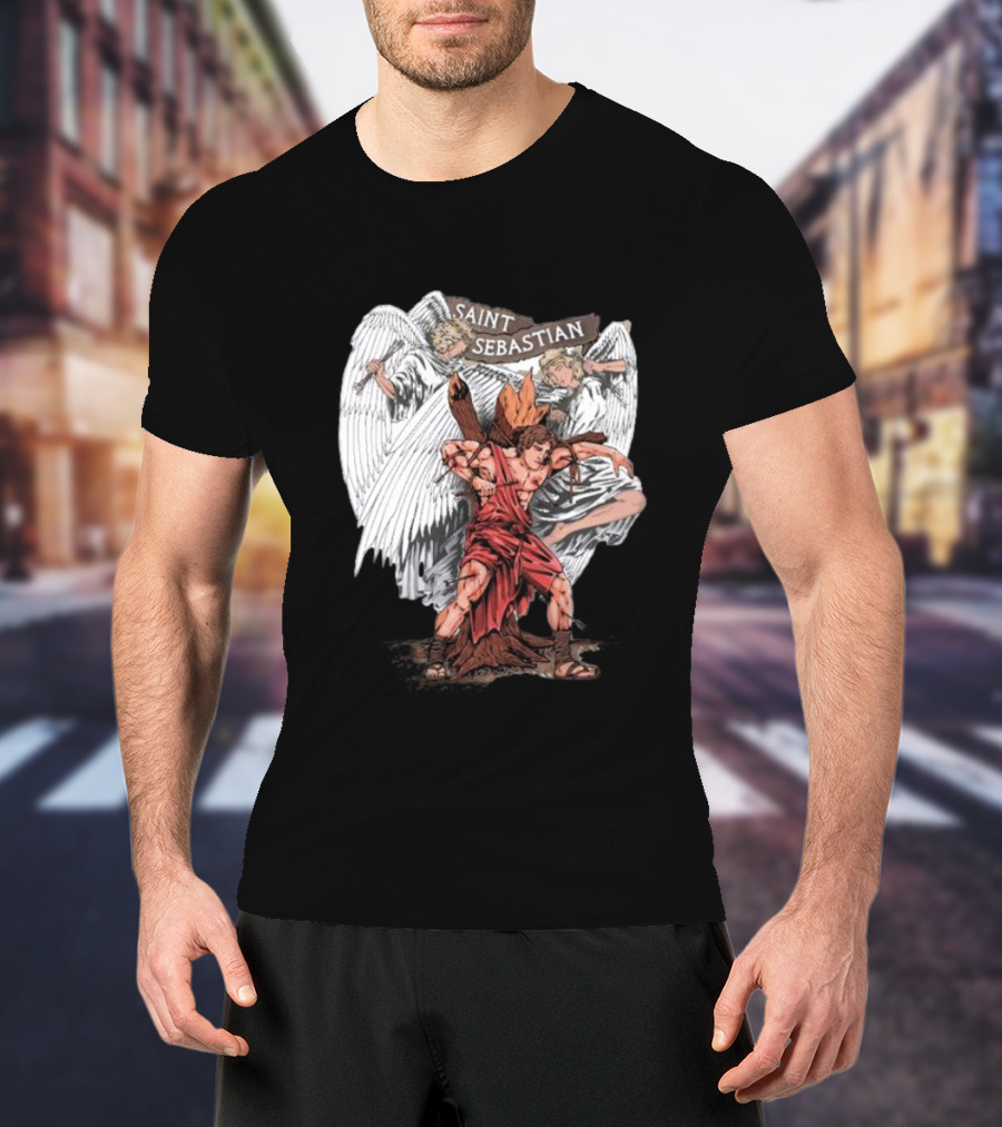 Saint Sebastian Angelic Guardians T-Shirt