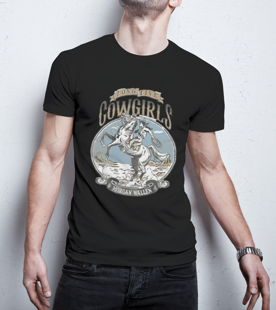 Long Live Cowgirls Morgan Wallen Vintage Rodeo Scene T-Shirt