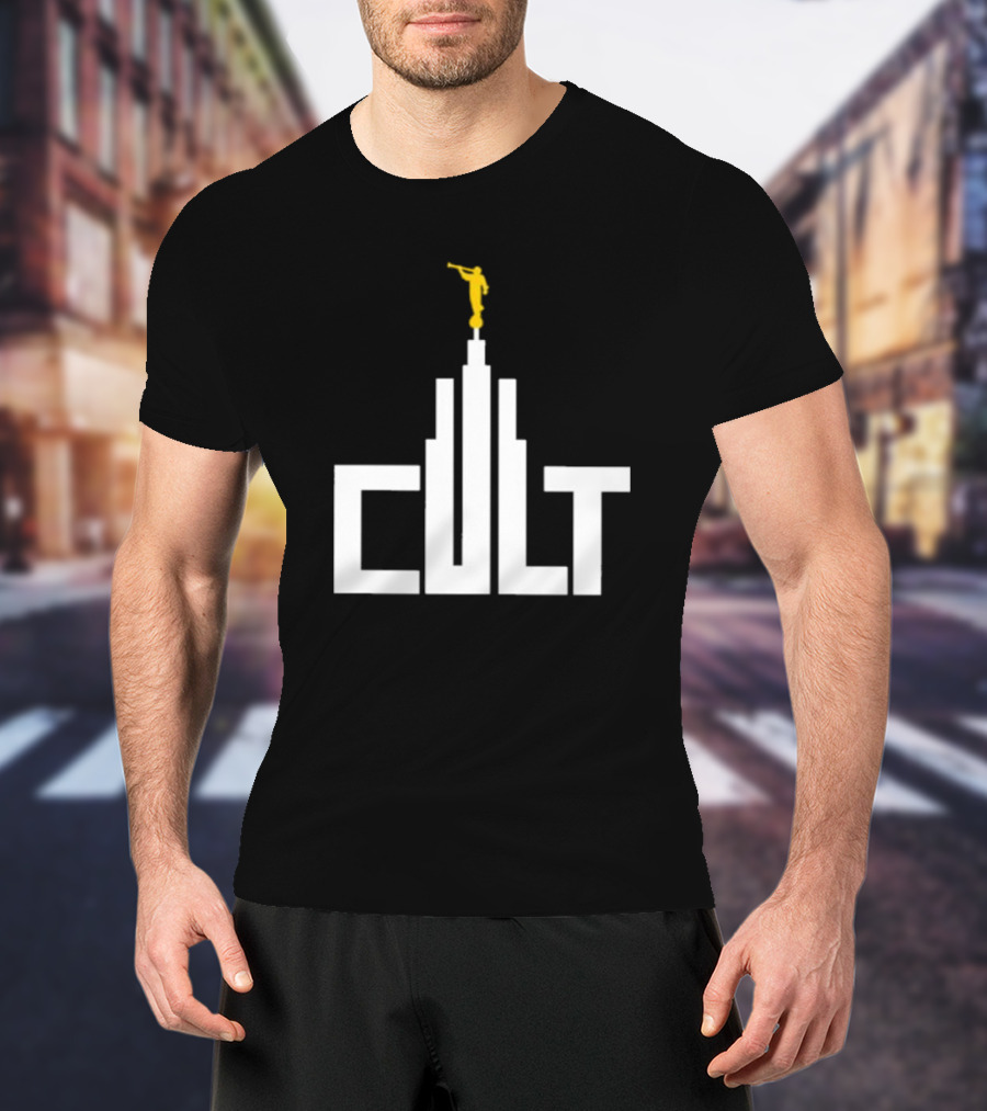Exmormon Cult LDS Temple Angel Moroni Statues Iconic T-Shirt