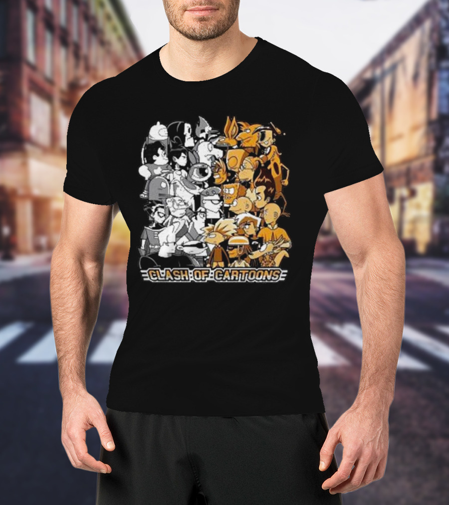 Clash Of Cartoons Battle T-Shirt