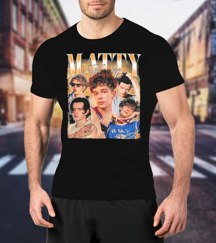 MATTY HEALY Collage Vintage Aesthetic T-Shirt