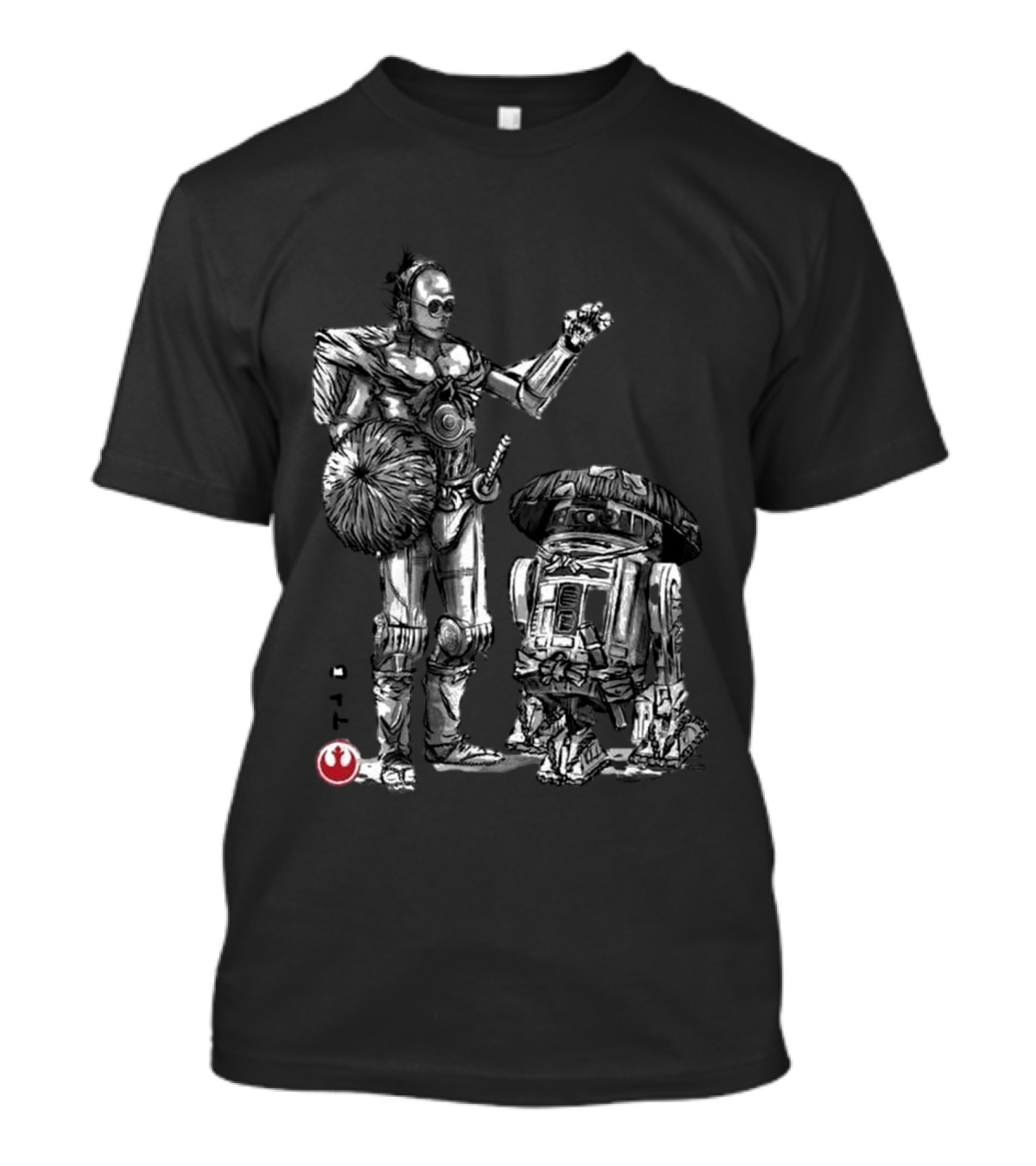 Samurai Droids Sumi-e Star Wars Rebels T-Shirt