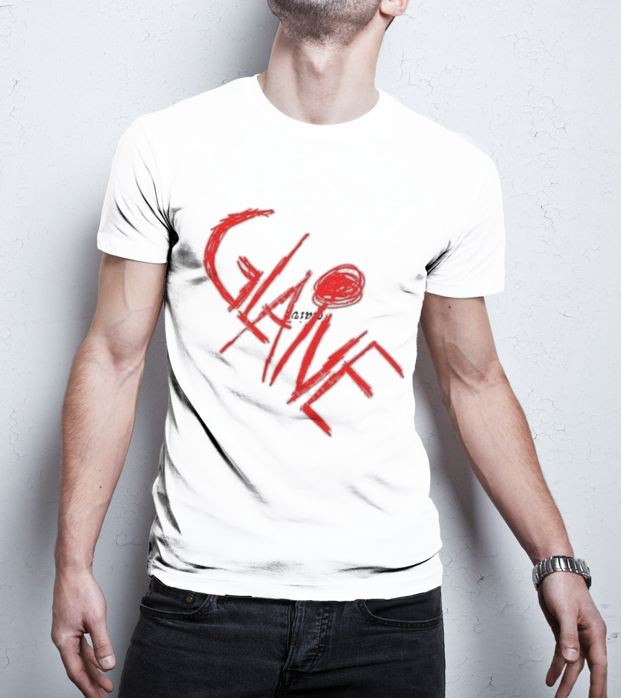 Glaive Red Brushstroke Burn Photo T-Shirt