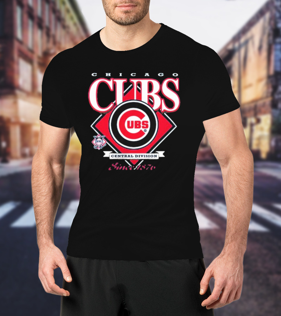 Chicago Cubs Central Division Since 1876 MLB New Era T-Shirt