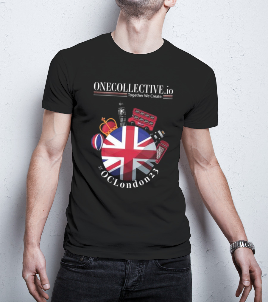 ONECOLLECTIVE.io #OCLondon23 Together We Create British Iconic Symbols T-Shirt