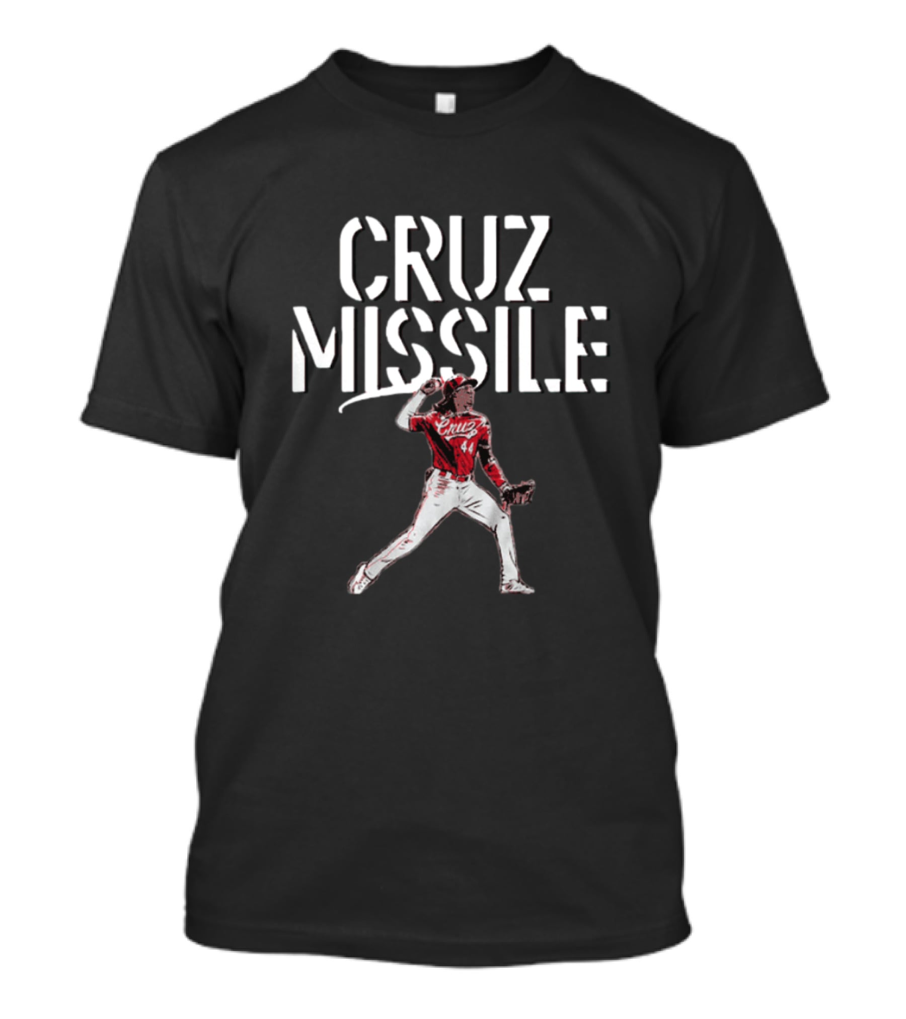 CRUZ Missile Reds Baseball Player 44 T-Shirt