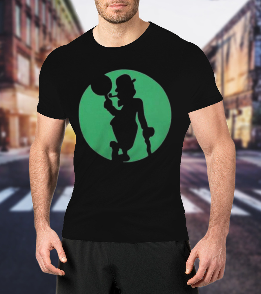 Boston Celtics Shamrock Silhouette Brand T-Shirt