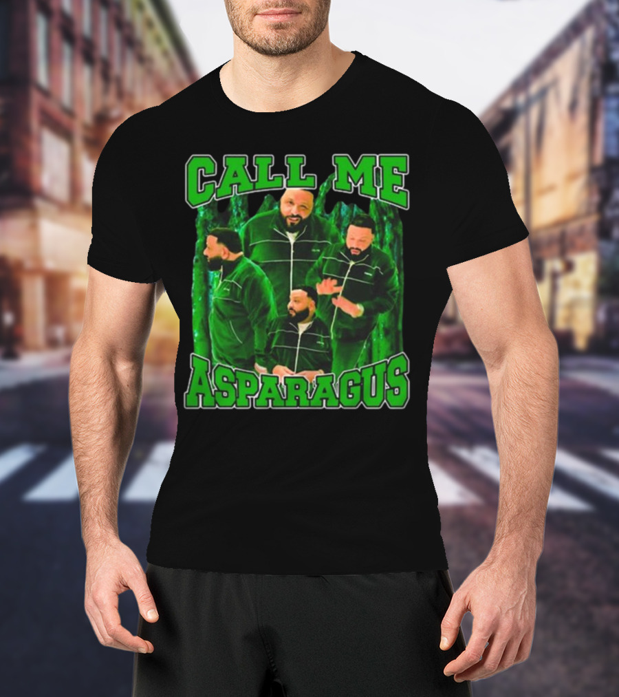 Call ME Asparagus Green Tracksuit Dj Look T-Shirt